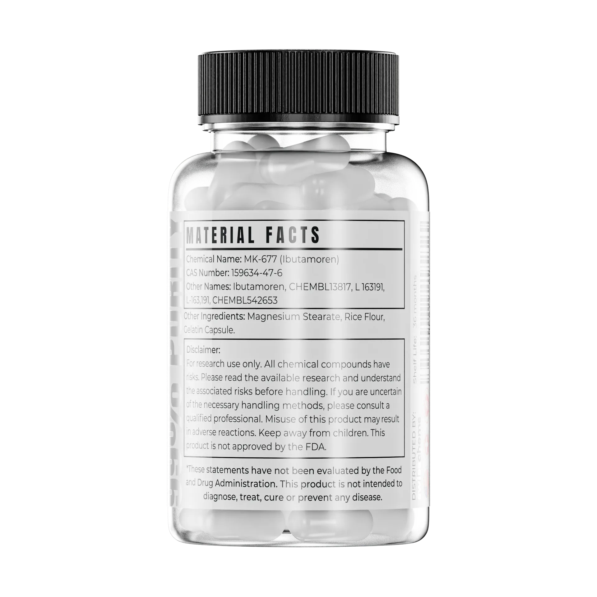 MK-677 (Ibutamoren), (10mg/capsule) 60 Capsules - Image 2