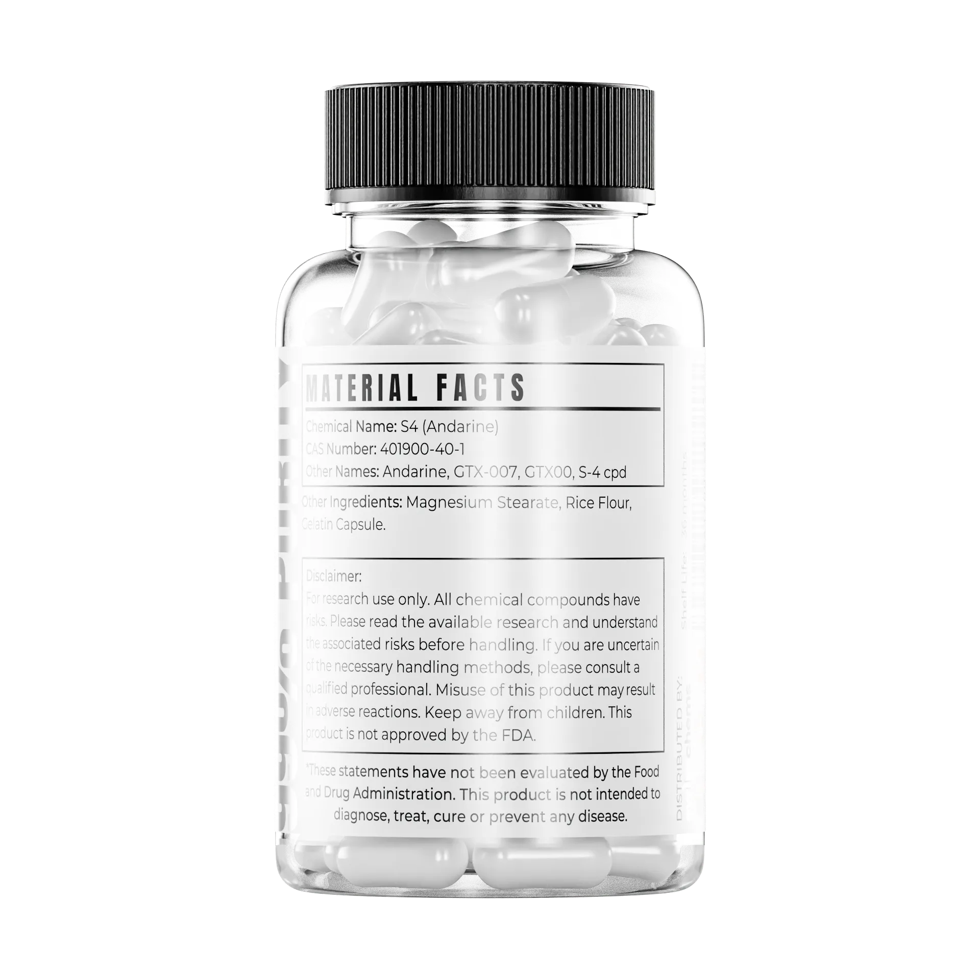 S4 (Andarine), (25mg/capsule) 60 Capsules - Image 2